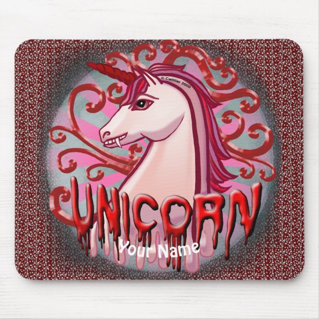 Vampire Unicorn mousepad (Front)