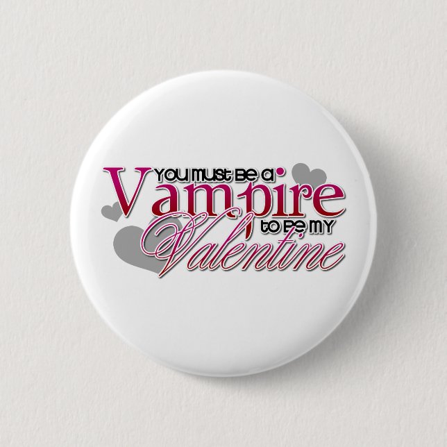 Vampire Valentine Button (Front)