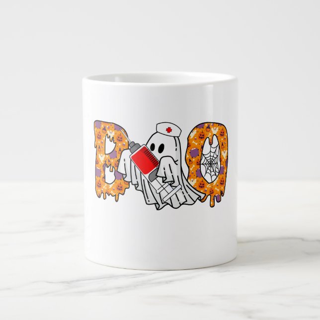 Vampire Vibes || Halloween Giant Coffee Mug (Front)