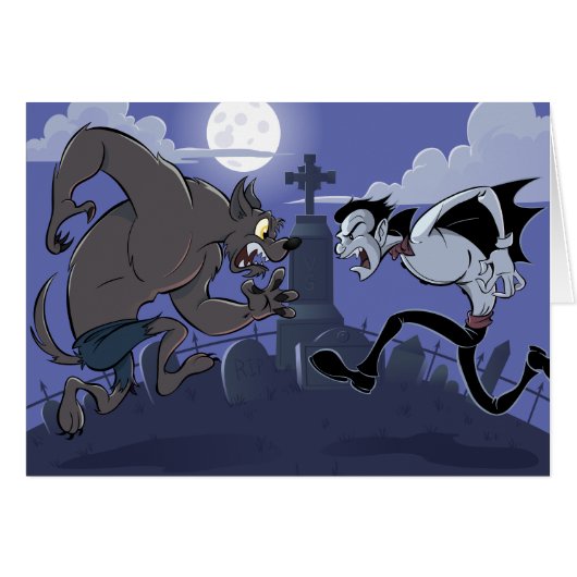 Vampire Vs Werewolf Cards (Front Horizontal)