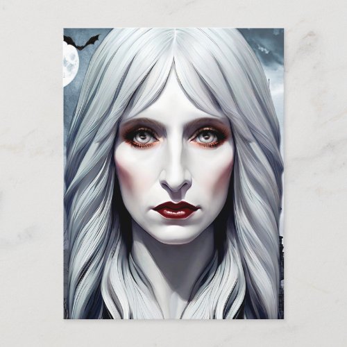 Vampire Witch Woman Fantasy Dark art  Postcard