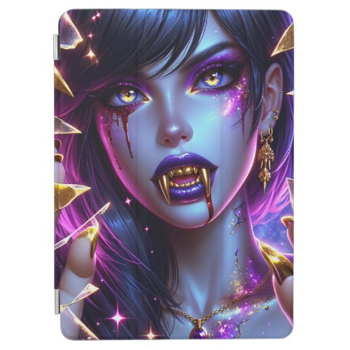 Vampire with Gold Fangs Ai Art iPad Air Cover