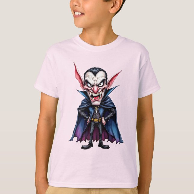  Vampire with huge ears, Halloween, author Natasha T-Shirt (Front)