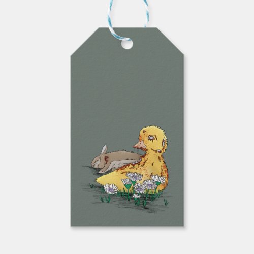 Vampire_Zombie Easter Duckling Gift Tags