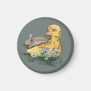Vampire-Zombie Easter Duckling Magnet