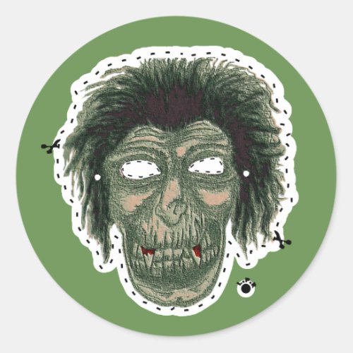 Vampire Zombie Mask Sticker