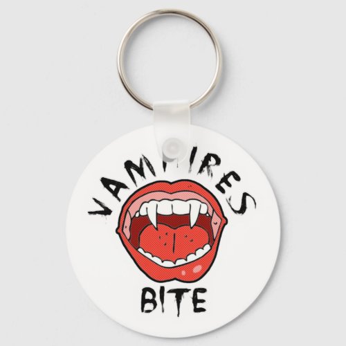 Vampires Bite Vampire Fangs Keychain