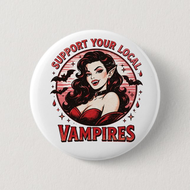 Vampires Button (Front)