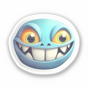 Vampire's Delight: Halloween Ghoul Emojis Sticker