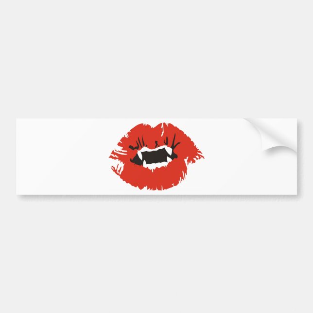 Vampires Kiss Bumper Sticker (Front)