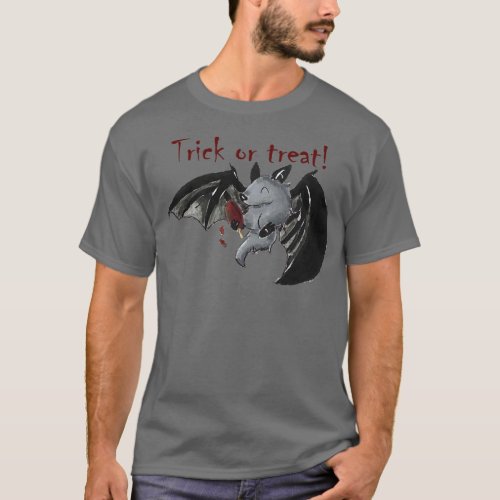 Vampires Treat With Text T_Shirt