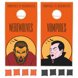 Vampires versus Werewolves Bag Toss Cornhole Set