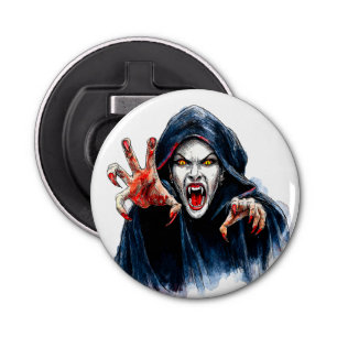 Vampiress Halloween Gothic Red Black Bottle Opener