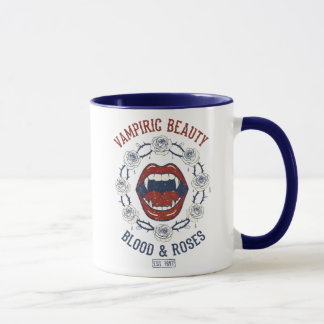 Vampiric Beauty Blood And Roses Mug