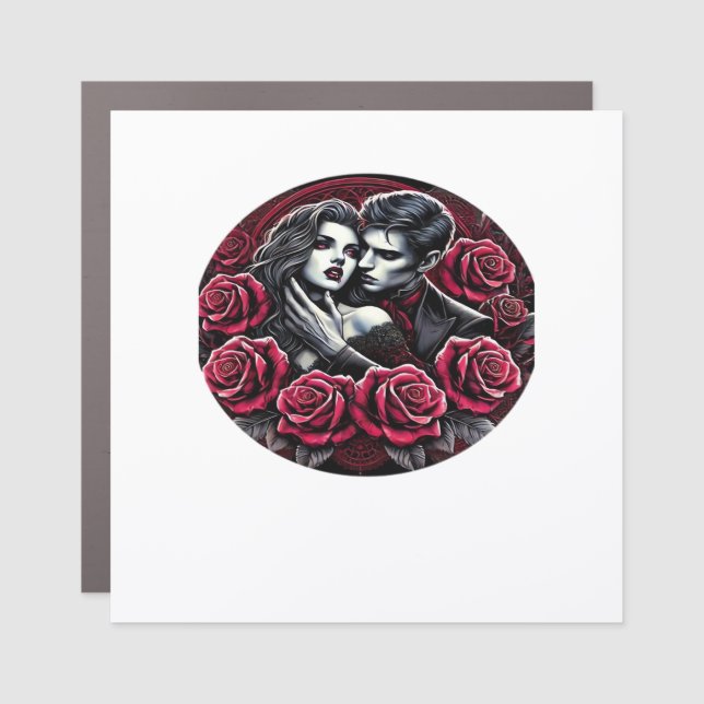 Vampiric Gothic Romance – Till Death Do Us In Clas Car Magnet (Front)