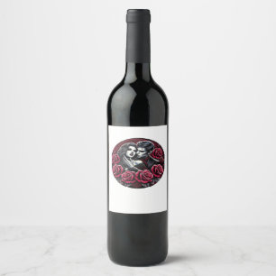 Vampiric Gothic Romance – Till Death Do Us In Clas Wine Label