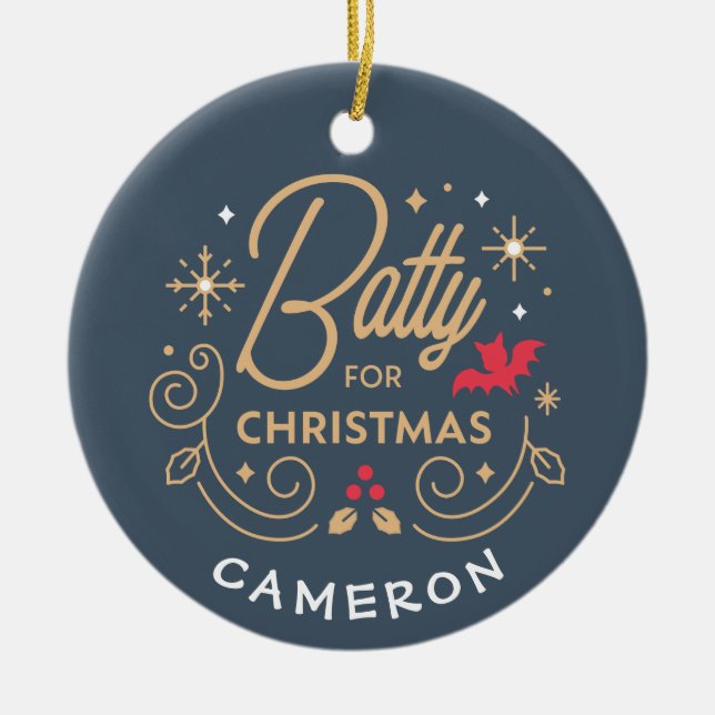 Vampirina | Batty for Christmas Ceramic Ornament (Front)