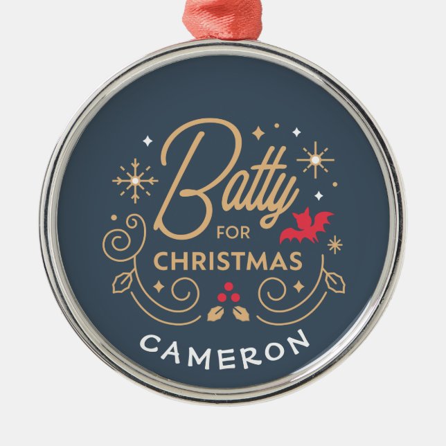 Vampirina | Batty for Christmas Metal Ornament (Front)