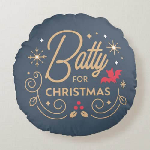 Vampirina  Batty for Christmas Round Pillow