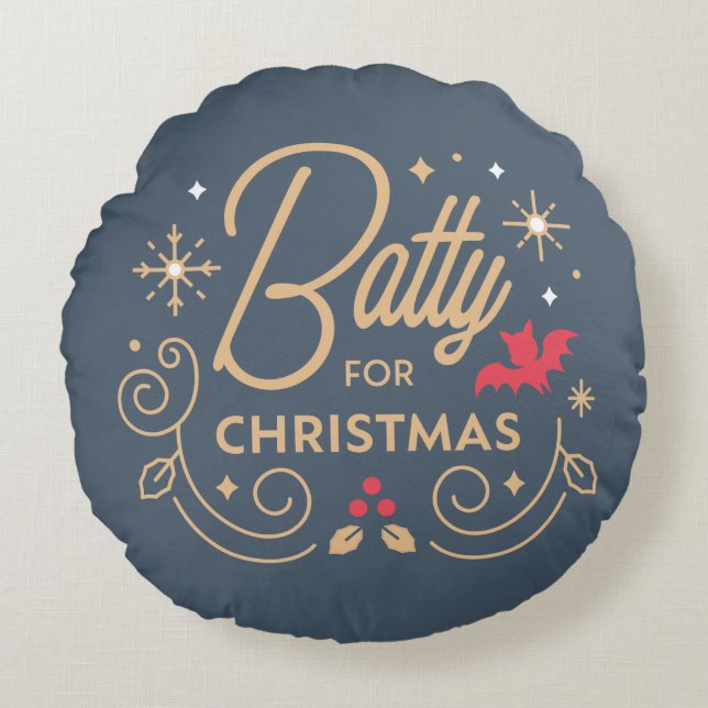 Vampirina | Batty for Christmas Round Pillow (Front)