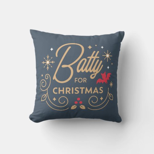 Vampirina  Batty for Christmas Throw Pillow