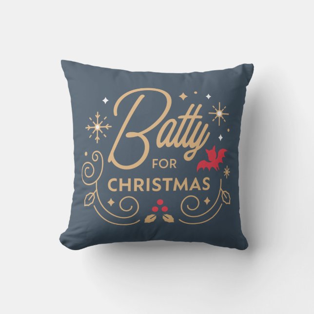 Vampirina | Batty for Christmas Throw Pillow (Front)