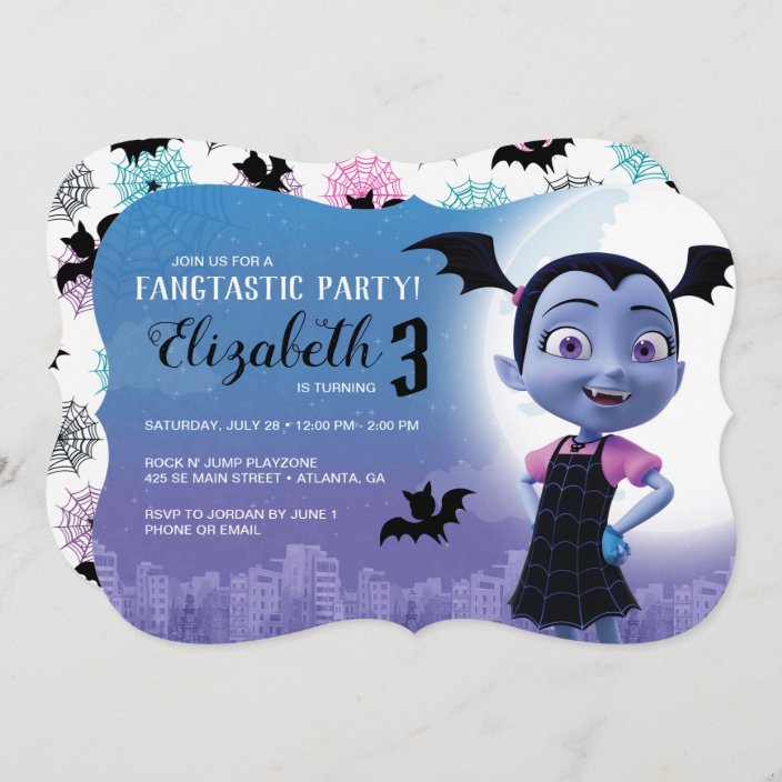 Download Birthday Cards Paper Party Supplies Vampirina Birthday Invitation