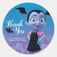 Vampirina | Birthday Thank You Classic Round Sticker