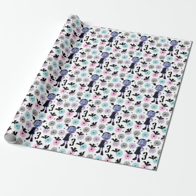 Vampirina Birthday Wrapping Paper (Unrolled)