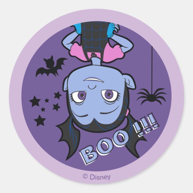 Vampirina | Boo Purple Badge Classic Round Sticker (Front)
