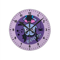 Vampirina | Boo Purple Badge Round Clock