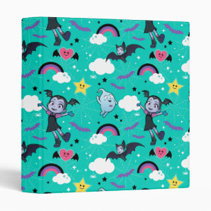 Vampirina & Demi Friends are Magical Pattern 3 Ring Binder