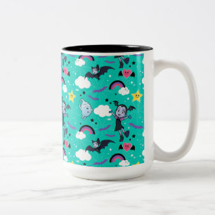 Vampirina & Demi Friends are Magical Pattern Two-Tone Coffee Mug