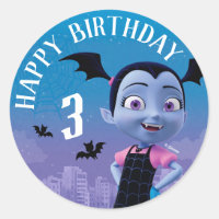 Vampirina | Happy Birthday Classic Round Sticker