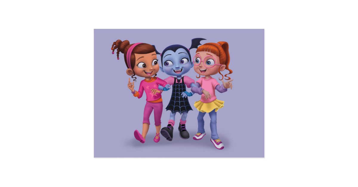 vampirina the ghoul girls postcard zazzlecom