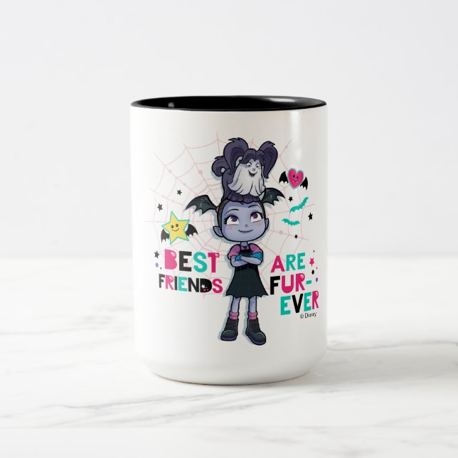 Vampirina & Wolfie | Best Friends are Fur-Ever Two-Tone Coffee Mug (Center)