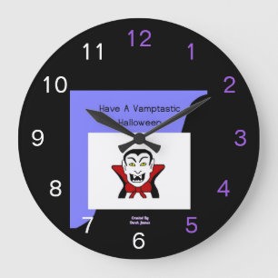 Vamptastic Halloween Acrylic Wall Clock