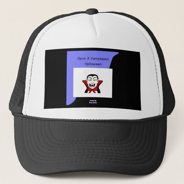 Vamptastic Halloween Trucker Hat (Front)