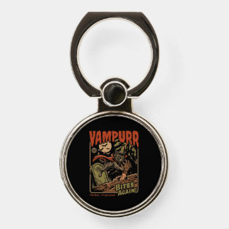 Vampurr Bites Again! Funny Cat Halloween Vintage Phone Ring Stand