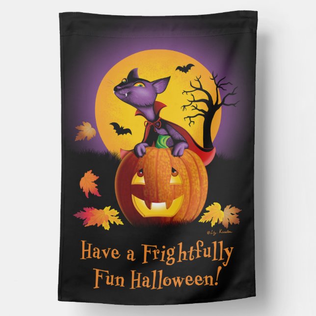 Vampurr Kitty Reversible House Flag (Back)