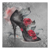 Red Bottom Heels Louboutin Classic Black Pumps Poster, Zazzle