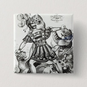 Van Amburgh the Brute Tamer, 1838 Pinback Button