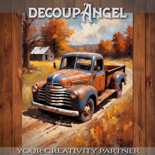 Van at the End of the Work - Decoupage - Tissue Paper (Creator Uploaded)