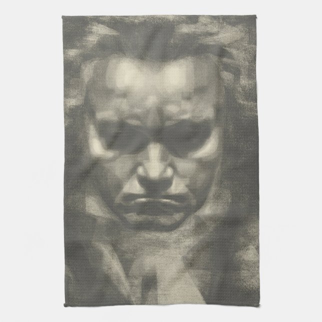 Van Beethoven portrait Towel (Vertical)