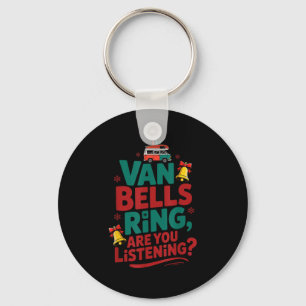 Van Bells Ring Merry Christmas Holiday Adventure C Keychain