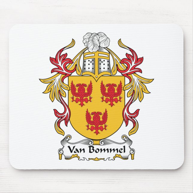 Van Bommel Family Crest Mouse Pad (Front)