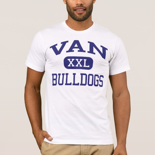 Van - Bulldogs - High School - Van West Virginia T-Shirt (Front)