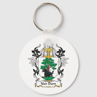 Van Dam Family Crest Keychain