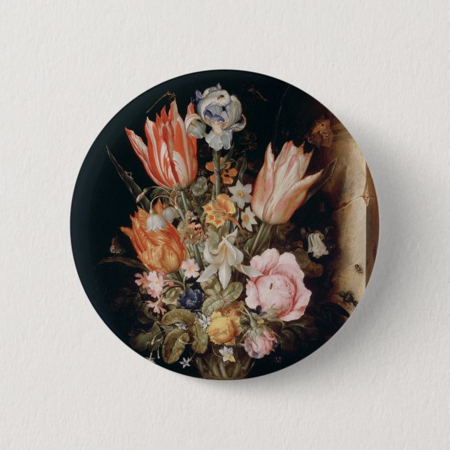 Van den Berghe’s Flowers button (Front)
