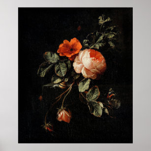 Van den Broeck's Still Life with Roses Poster